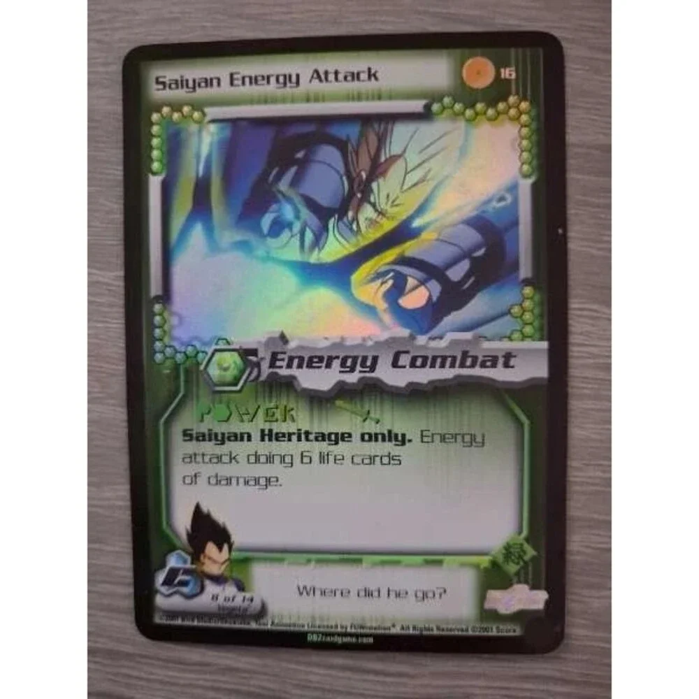 Saiyan Energy Attack Vegeta 16 Cell Saga Rare LP Dragonball Z TCG